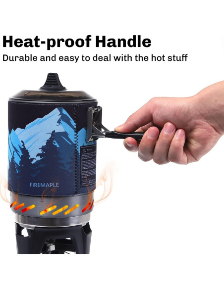 Estufa de Camping Fire-Maple FMS-X2 1L Portátil Eficiente