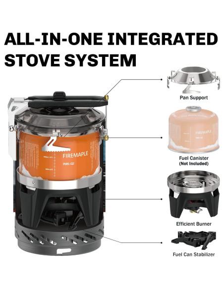 Estufa de Camping Fire-Maple FMS-X2 1L Portátil Eficiente