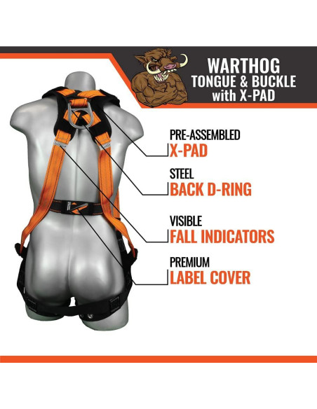 Arnés de Seguridad Malta Dynamics B2006-X, Cuerpo Completo