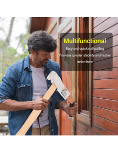 Hacha de Tejado Zyyini 34 cm Martillo de Yeso Magnético 2