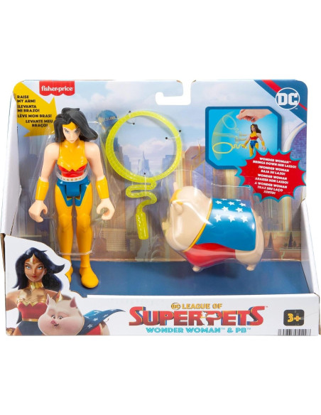 Fisher-Price Set de Figuras Wonder Woman y PB 3+ años