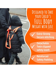 Arnés de Seguridad Infantil Hobbledehoo 1.2m Ajustable 2