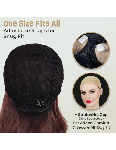 Peluca ALLAURA Cruel DeVil Negra y Blanca - Gótica