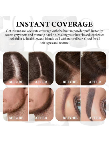 Polvo para Raíces del Cabello Nabka Marrón Claro 48 Horas