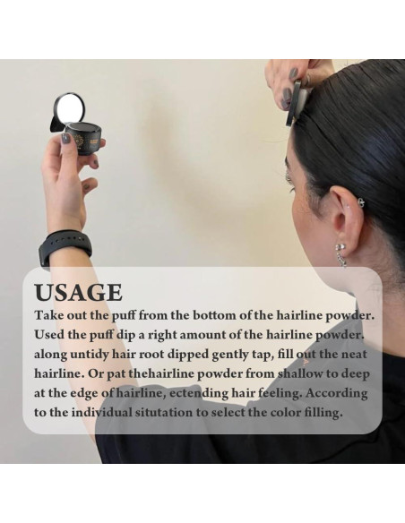 Polvo para Raíces del Cabello Nabka Marrón Claro 48 Horas