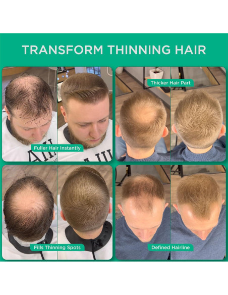 Fibras para Cabello THICK FIBER Marrón Claro 25g Paquete de 3