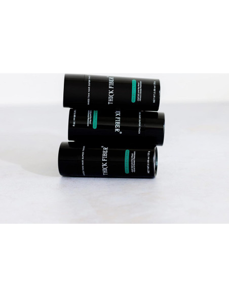 Fibras para Cabello THICK FIBER Marrón Claro 25g Paquete de 3