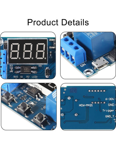 Módulo de Relé Temporizador Programable D-FLIFE DC 6-30V