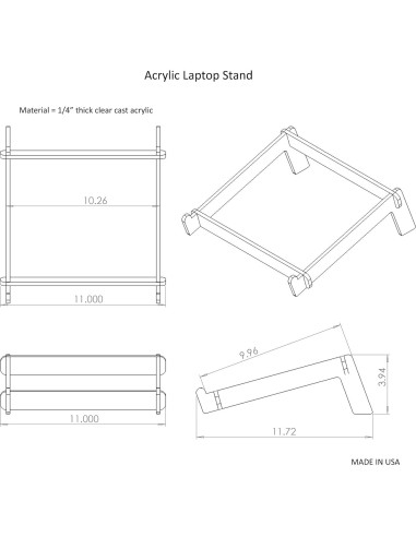 Soporte Portátil para Laptop Vray 6mm Ergonómico 10-43 cm