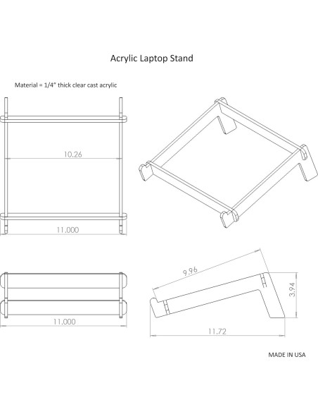 Soporte Portátil para Laptop Vray 6mm Ergonómico 10-43 cm