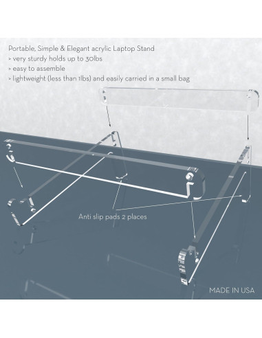 Soporte Portátil para Laptop Vray 6mm Ergonómico 10-43 cm