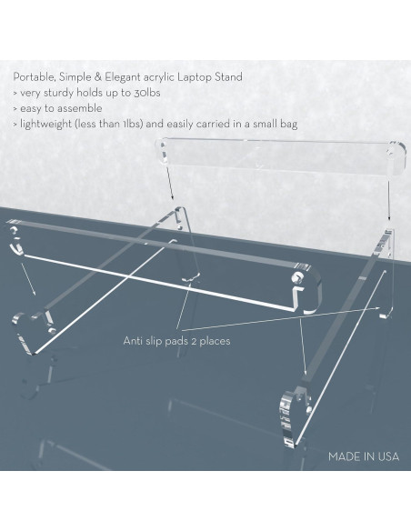 Soporte Portátil para Laptop Vray 6mm Ergonómico 10-43 cm