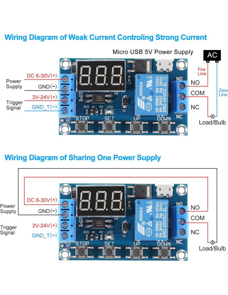 Módulo de Relé Temporizador Programable D-FLIFE DC 6-30V