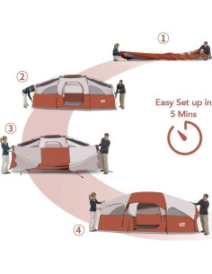 Tienda CAMPROS CP para 8 Personas Doble Capa Impermeable 2