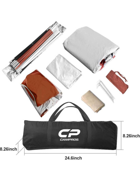 Tienda CAMPROS CP para 8 Personas Doble Capa Impermeable