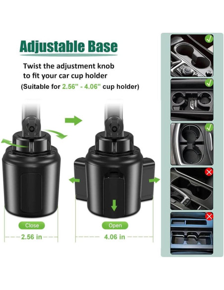 Soporte Universal para Tablet en Portavasos Cuxwill 4-13"