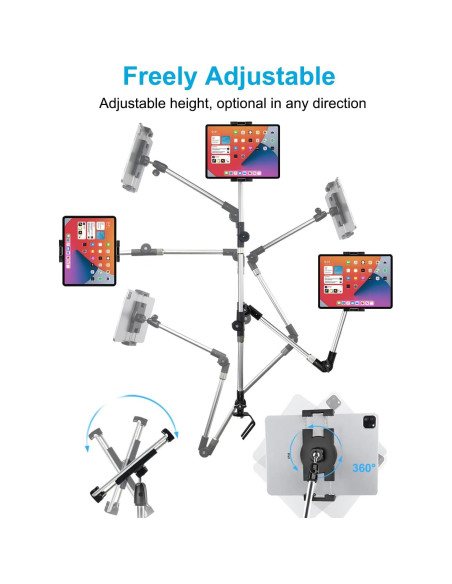 Soporte Universal para Tableta Woleyi 35" Ajustable 360