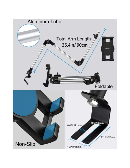 Soporte Universal para Tableta Woleyi 35" Ajustable 360