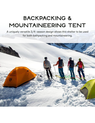 Tienda de Camping NEMO Kunai 2 Personas 3-4 Temporada