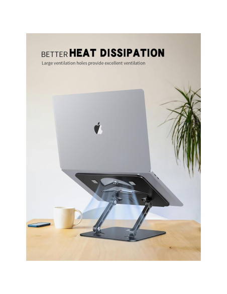 Soporte para Laptop ToBeoneer Ajustable Plegable 39.62 cm Negro