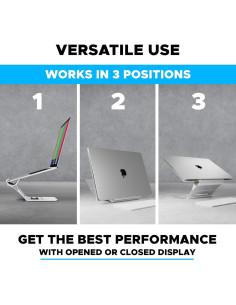 Soporte Flotante para Laptop Elestoria Plata | Ergonómico 17.3" 2