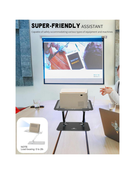 Soporte para Laptop ToBeoneer Ajustable Plegable 39.62 cm Negro