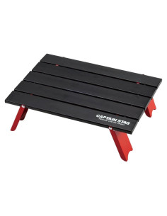 Mesa de Camping Captain Stag UC-520 Plegable Negra 30kg