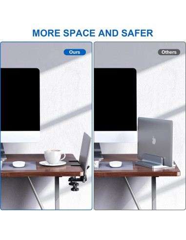 Soporte Vertical para Laptop Magamuz Ajustable Negro