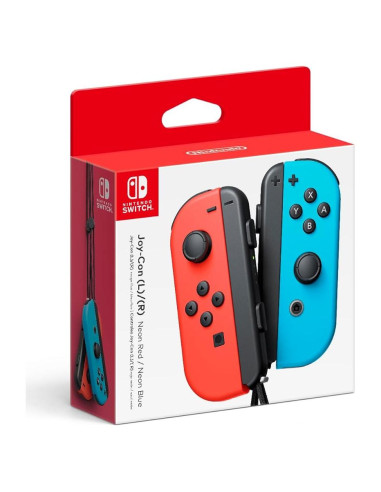 Controladores Joy-Con Nintendo Switch Rojo y Azul Neón