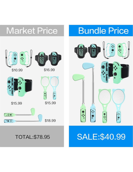Accesorios Nintendo Switch Sports - Correas y Raquetas