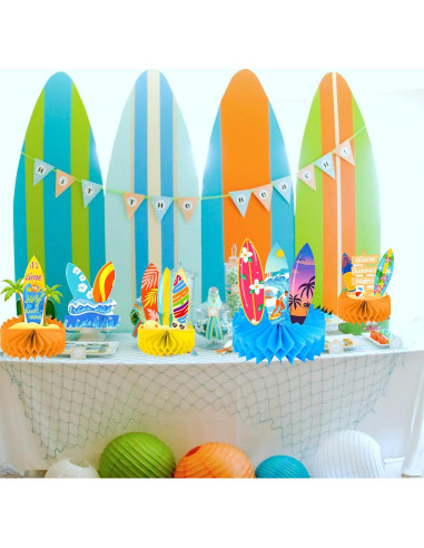 Centros de mesa de surf de playa C L Cooper Life 12 Pcs