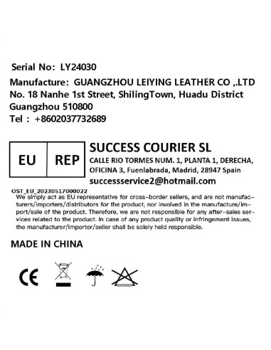 BANGE Bolsa Cruzada Impermeable para Hombres - Negro