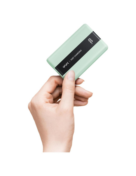 Banco de Energía VRURC 20000mAh Carga Rápida USB C Verde