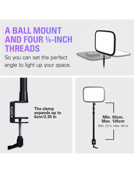 Elgato Key Light - Luz de estudio 2800 lúmenes Wi-Fi