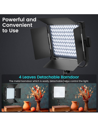 Kit de Iluminación Fotográfica RGB ALTSON 50W Bi-Color LED