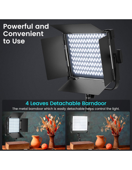 Kit de Iluminación Fotográfica RGB ALTSON 50W Bi-Color LED