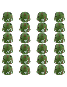24 Cascos de Ejército Camuflaje Cotiny para Niños
