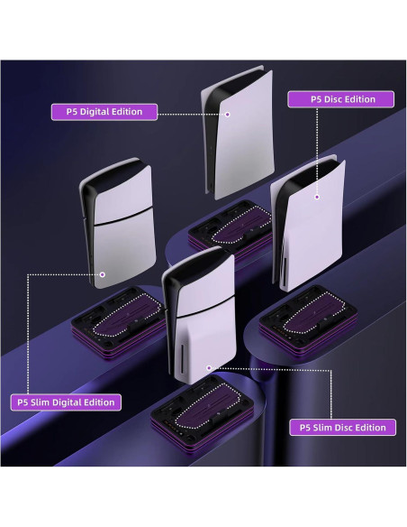 Dock de Carga y Enfriamiento PS5 OLYGIVE con RGB y Ventilador