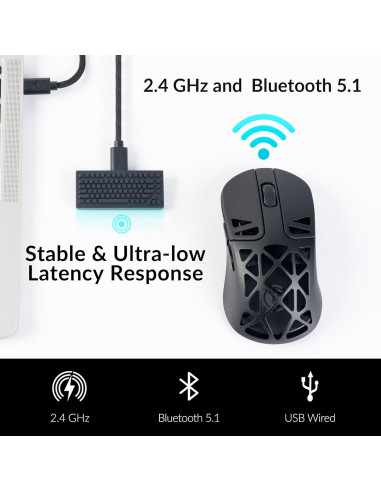 M3 Mini Ratón Inalámbrico Keychron 5.1 GHz Ultra Ligero 64g