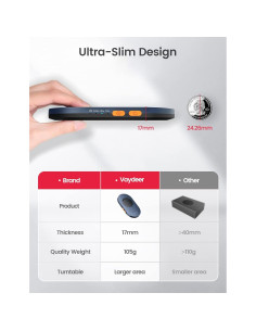 Vaydeer Mouse Mover Ultra Delgado FM2031, Indetectable y Silencioso 2