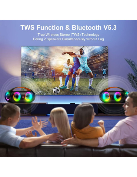 Altavoz Bluetooth JAUYXIAN D16 Portátil 40W Impermeable IP65