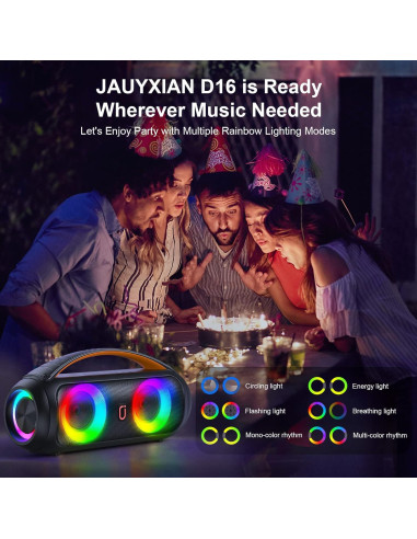 Altavoz Bluetooth JAUYXIAN D16 Portátil 40W Impermeable IP65