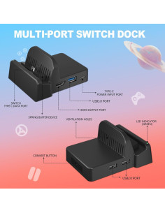 Base de Carga Portátil HalaGong para Nintendo Switch 4K 2