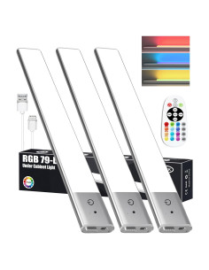 Luces LED Bajo Gabinete Kasanfe RGB 1500mAh Control Remoto