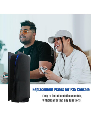 Cubiertas de Placas para Consola PS5 VLANMON Negro Mate