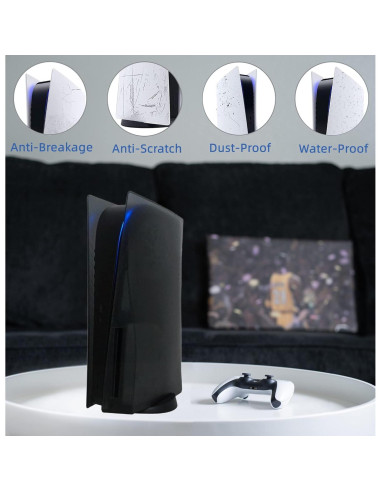 Cubiertas de Placas para Consola PS5 VLANMON Negro Mate