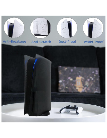 Cubiertas de Placas para Consola PS5 VLANMON Negro Mate