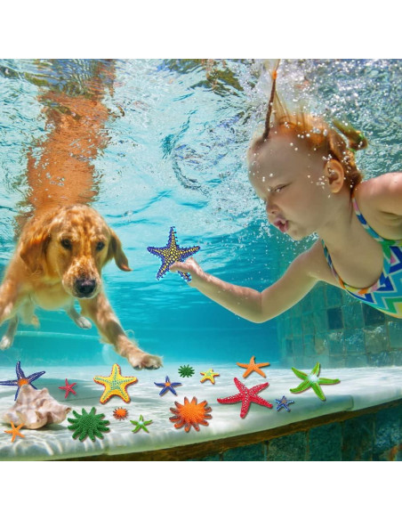 YUJUN 16 Piezas Juguetes de Buceo para Piscina Coloridos