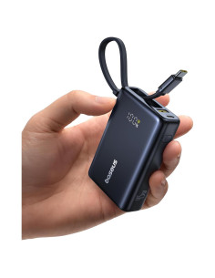 Baseus Power Bank 10000mAh 45W Carga Rápida USB-C Negro