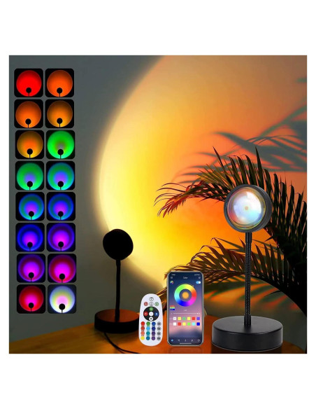 Proyector de Lámpara de Atardecer JIMEI 10W RGB 360